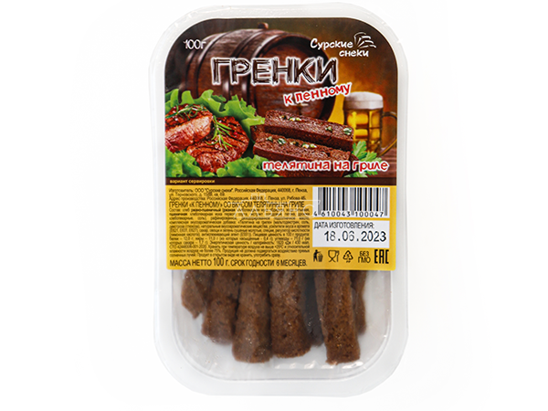 Сурские гренки Телятина на гриле (100 гр) в Саранске