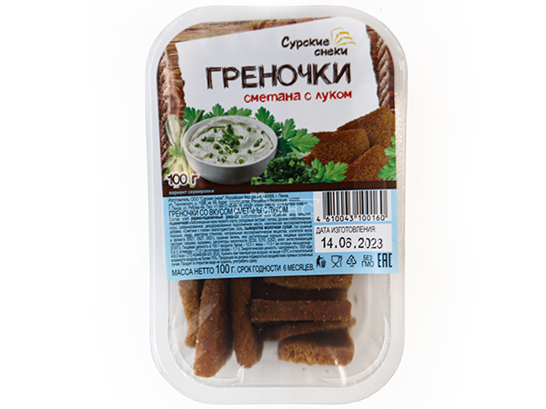 Сурские гренки Сметана с луком (100 гр) в Саранске