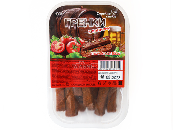 Сурские гренки Томат спайси (100 гр) в Саранске