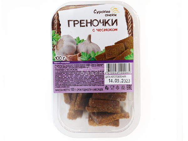 Сурские гренки с Чесноком (100 гр) в Саранске