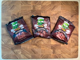 Кукурузные шарики со вкусом краба: Горох жареный со вкусом БАРБЕКЮ 