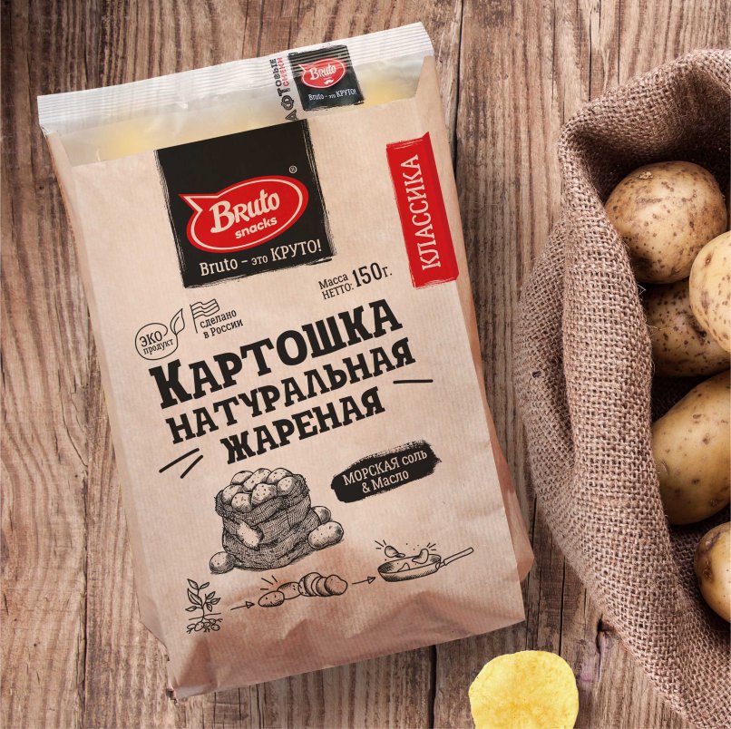Картофель «Бруто» с солью 130 гр. в Саранске