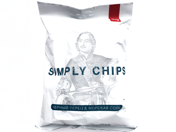 Картофельные чипсы "Simple chips" Морская соль и черный перец 80 гр. в Саранске